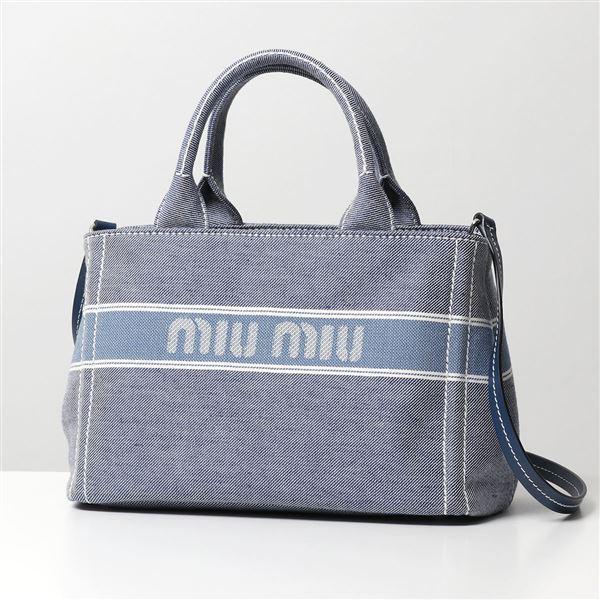 超安い品質  デニムバッグ 【かきり様確認】miumiu ハンドバッグ