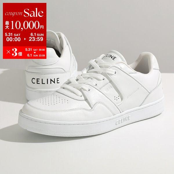 CELINE セリーヌ スニーカー CT-04 346483338C.01OP メンズ レザー ローカット ロゴ シューズ ラウンドトゥ 靴 01OP/OPTIC-WHITE