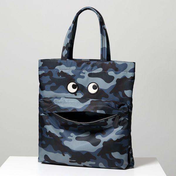 アニヤ・ハインドマーチ Eyes 迷彩柄トートバッグ