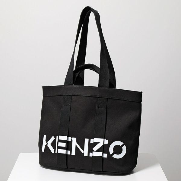 【美品】kenzo ケンゾー　トートバッグ　黒　本革　デカロゴ　レザー KENZO ケンゾー トートバッグ LARGE TOTE BAG FC52SA911F01