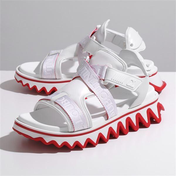 Christian Louboutin クリスチャンルブタン サンダル Summer Loubishark ルビシャーク 3210517 メンズ  トレッキング ロゴ サメ 靴 WH01/WHITE