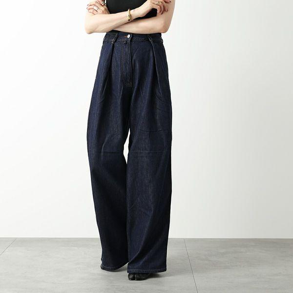 DRIES VAN NOTEN ドリスヴァンノッテン ジーパン PHOEBE 4373 W.W.PANTS 012413 4373 レディース デニム  ジーパン ワイド タック ジップフライ 507