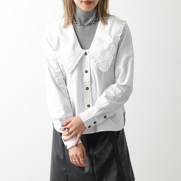 GANNI ガニー シャツ ブラウス F5778 6099 レディース 長袖 V GANNI ガニー シャツ ブラウス F5778 6099 レディース 長袖 V