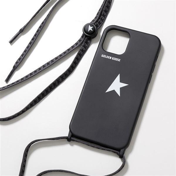 GOLDEN GOOSE ゴールデングース iPhone12/12Pro専用ケース GUA00225 A000418 レディース スマホケース カバー  ネックストラップ付き スター 80203