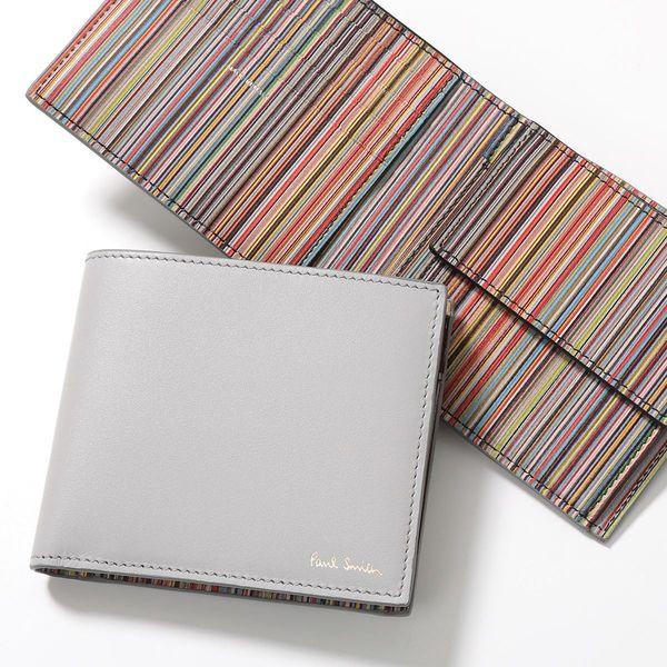 Paul Smith ポールスミス 二つ折り財布 M1A 4833 BMULTI WALLET BF CN  
