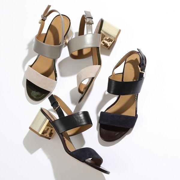 【美品】トリーバーチ　ビジュー　ミュール　サンダル　靴 トリーバーチミュールサンダルヒール