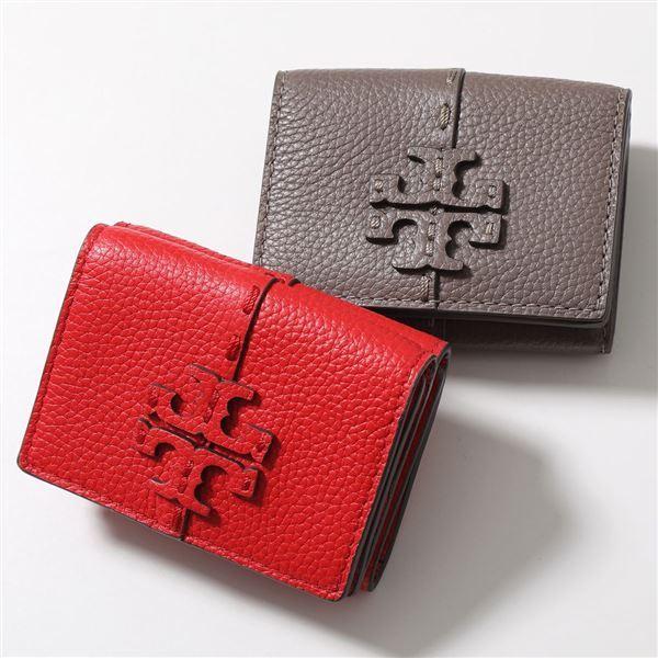 TORY BURCH トリーバーチ 三つ折り財布 McGRAW TRI FOLD マックグロー トライフォールド 61970 レディース レザー ロゴ  小銭入れ ミニ財布 カラー2色