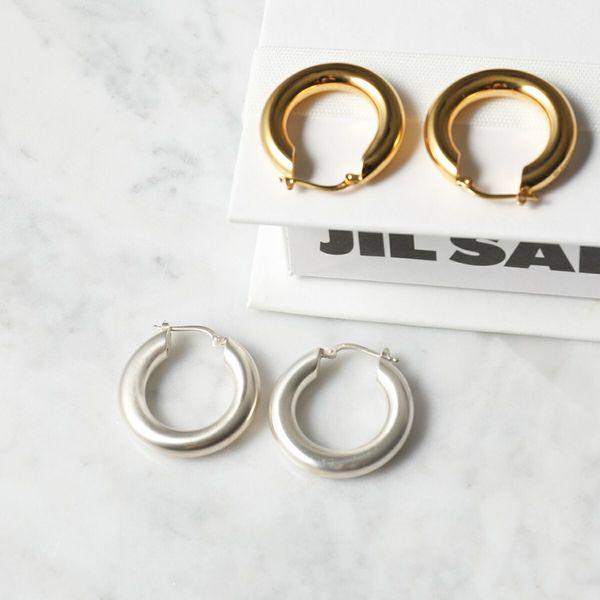 JIL SANDER ジルサンダー フープピアス CLASSIC EARRINGS 2 JIL SANDER ジルサンダー フープピアス CLASSIC EARRINGS 2