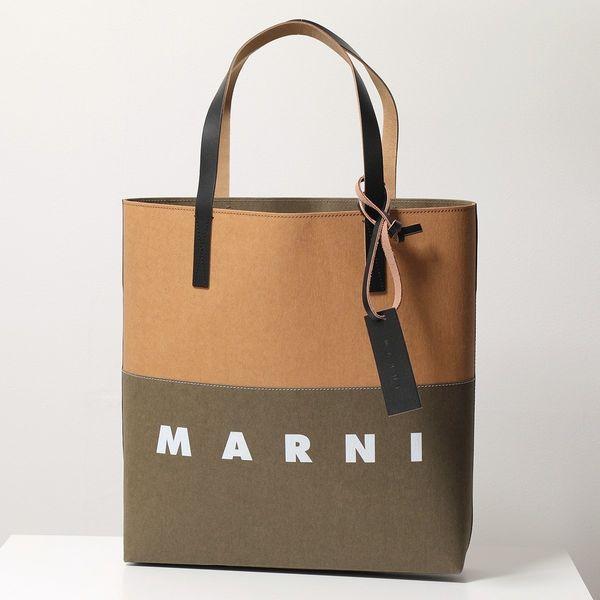 【中古】【値下げ】MARNI セルローストートバッグ　ブラウン 中古】【値下げ】MARNI セルローストートバッグ ブラウン バッグ