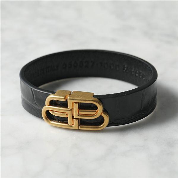 BALENCIAGA バレンシアガ ブレスレット BB THIN 656827 1LRIM メンズ 