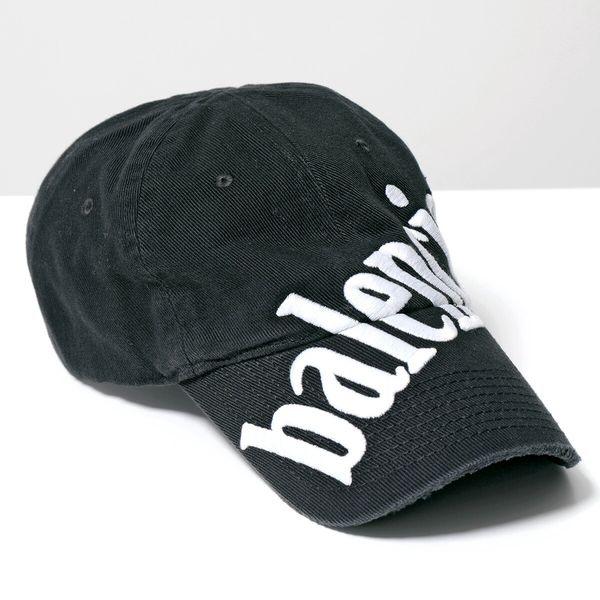 BALENCIAGA diagonal logo cap 刺繍 キャップ 黒 BALENCIAGA diagonal logo cap 刺繍 キャップ 黒