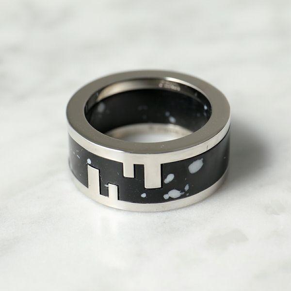 未使用　FENDIフェンディメンズ Fロゴリング フェンディ FENDI 7AJ193 B08 リング メンズ アクセサリー 指輪 FF