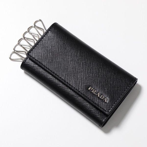 PRADA プラダ キーケース 2PG222 C5S メンズ サフィアーノレザー ロゴ