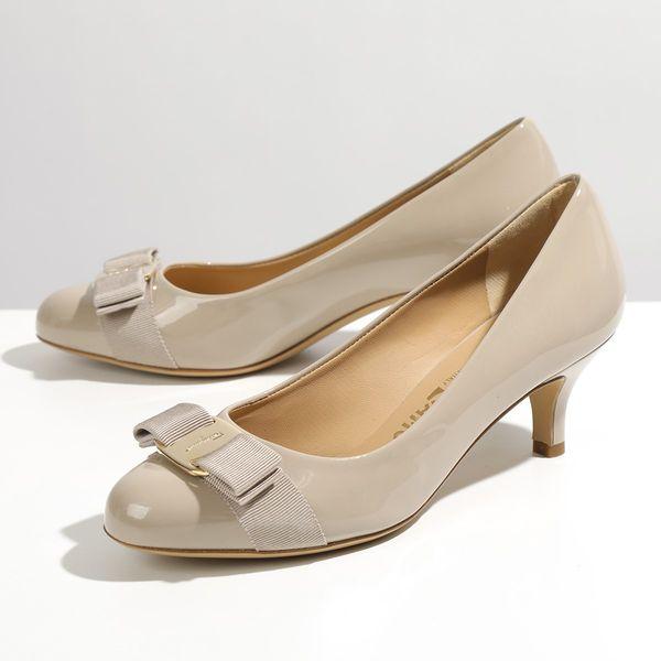 訳有】SALVATORE FERRAGAMO フェラガモ パンプス CARLA 55 714140