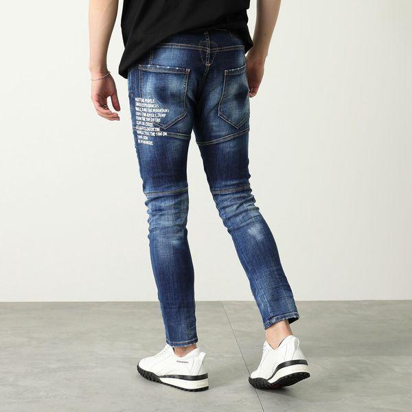 新作DSQUARED CLEAN WASH TIDY BIKER JEANS-
