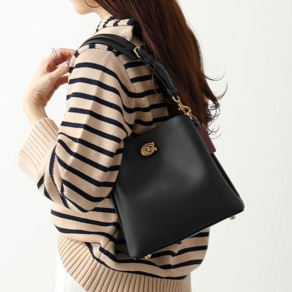 コーチ/COACH ウィロウ　バッグ C3916 ブラック バケットバッグ/美品 COACH コーチ ショルダーバッグ Willow Bucket C3916 レディース