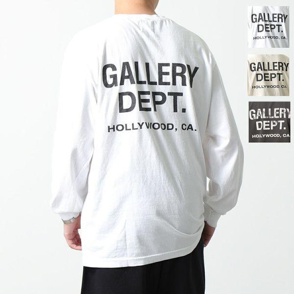 GALLERY DEPT ギャラリーデプト Tシャツ 長袖 SOUVENIR L/S メンズ ロゴT ロンT コットン カットソー クルーネック  カラー3色