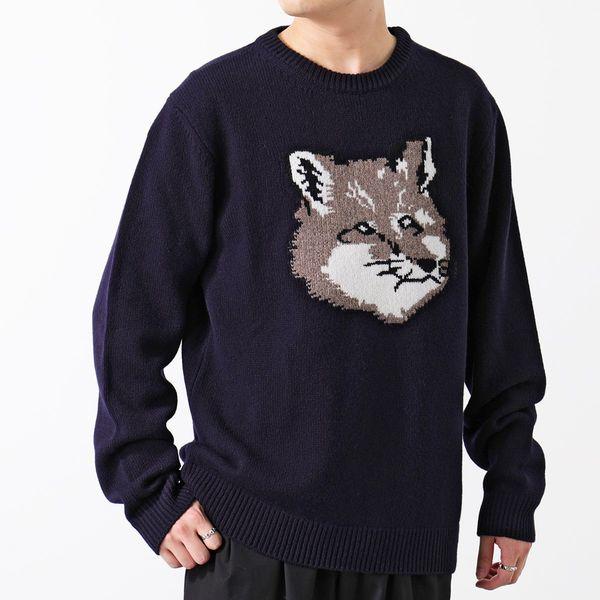 MAISON KITSUNE メゾンキツネ セーター BIG FOX HEAD PULLOVER MAISON KITSUNE メゾンキツネ セーター BIG FOX HEAD PULLOVER