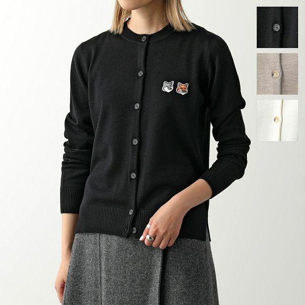 【正規店購入品】美品 メゾンキツネ カーディガン サイズL メゾンキツネ MAISON KITSUNE カーディガン（Gray