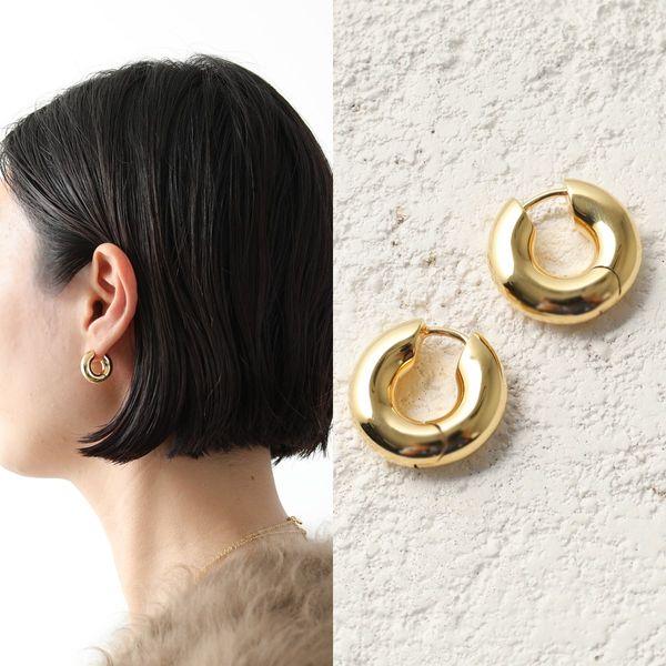 TOMWOOD トムウッド ピアス Chunky Hoops Small Gold チャンキーフープ ECH10353NA01S925 9K  レディース silver925 アクセサリー SILVER