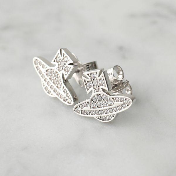 Vivienne Westwood ヴィヴィアンウエストウッド ピアス ROMINA PAVE ORB EARRINGS 62010143 レディース  フラット オーブ クリスタル装飾 02P102