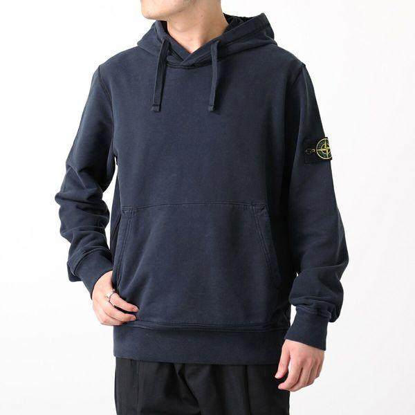 STONE  ガーメントダイ スウェット L ネイビー stone island ガーメントダイスウェットネイビー