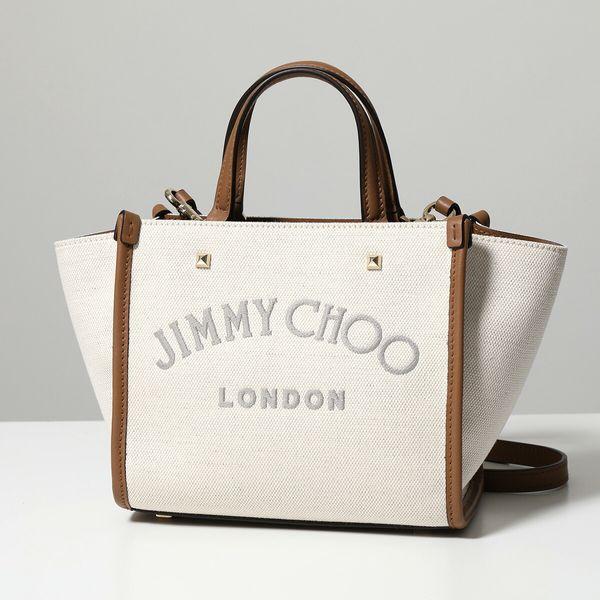 シルバーピーチ ジミーチュウ ショルダーバッグ ミニバッグ コットン