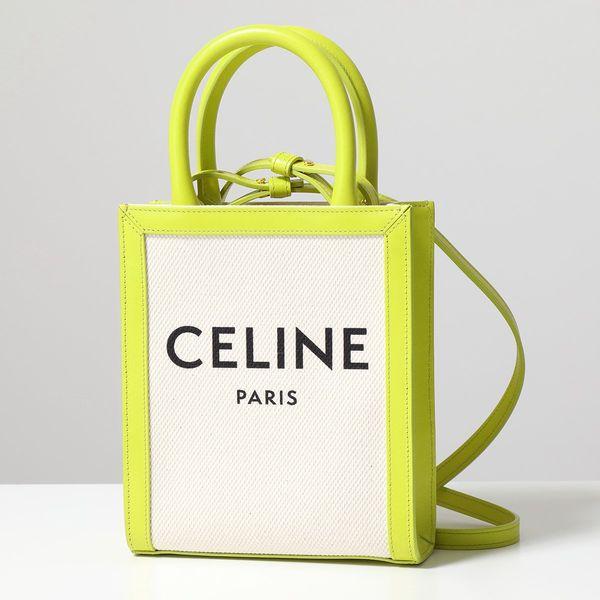 CELINE セリーヌ ショルダーバッグ Mini Cabas Vertical ミニ バーティカル カバ 193302BNZ.02IS レディース  ロゴ ハンドバッグ 鞄 Anis