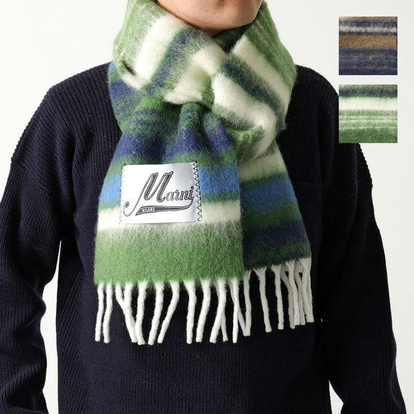 MARNI マルニ マフラー SCZC0034Q0 UAW002 メンズ チェックウール  