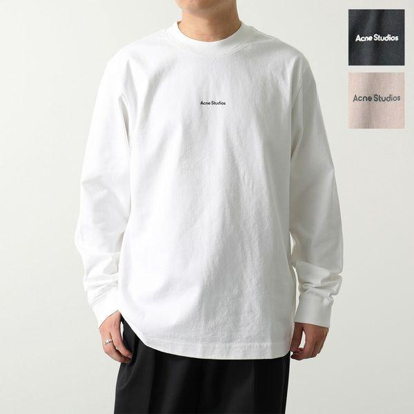 Acne Studios アクネストゥディオズ 長袖 Tシャツ BL0279 FN-MN-TSHI000354 メンズ カットソー ロンT ちびロゴ  コットン ガーメントダイ カラー3色