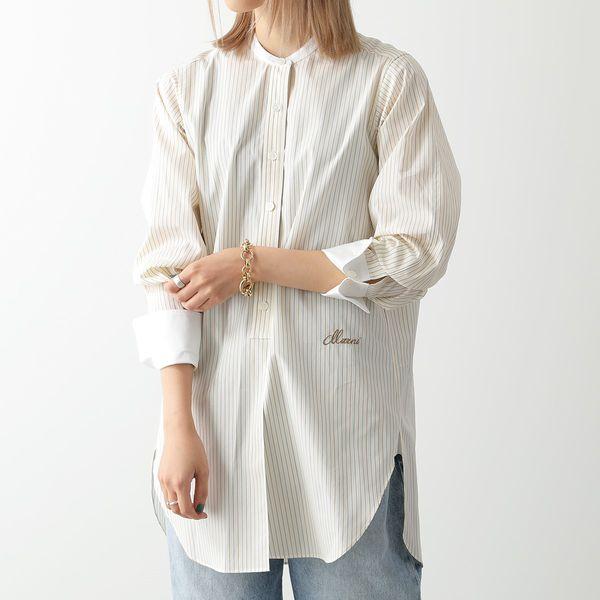 MARNI マルニ ブラウス CAMA0488QS UTC171 レディース ノーカラー 長袖 