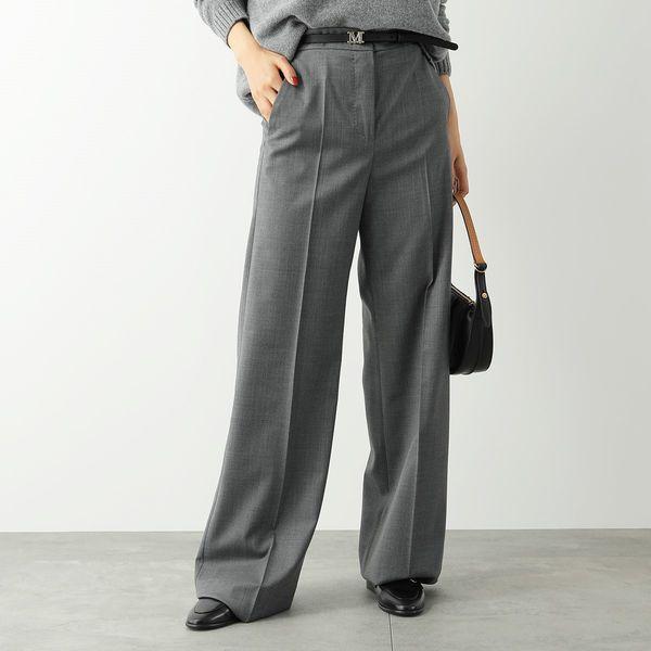 MAX MARA マックスマーラ パンツ Wool canvas trousers CESENA