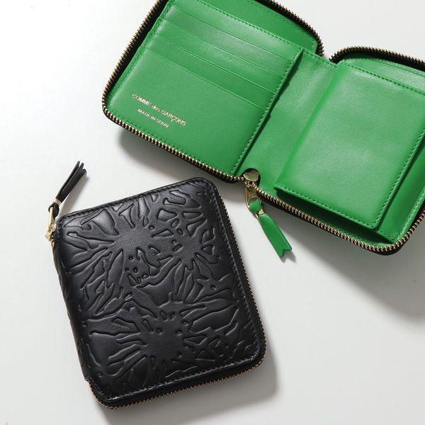 コムデギャルソン L字ジップウォレット Embossed Forest 財布 コムデギャルソン L字ジップウォレット / Embossed Forest 箱付