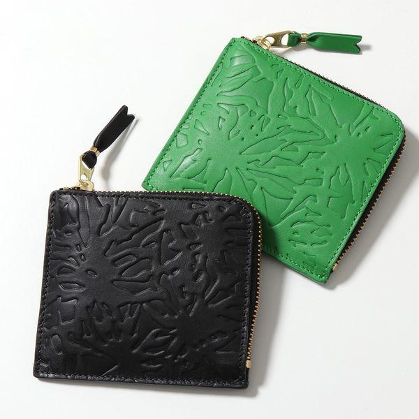 コムデギャルソン L字ジップウォレット / Embossed Forest 箱付