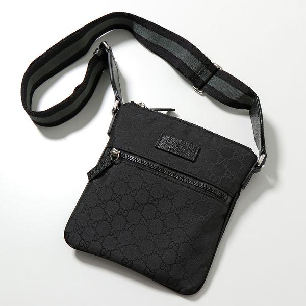 GUCCI グッチ ショルダーバッグ 449183 G1XHN メンズ GGスプリーム ナイロン メッセンジャーバッグ ロゴ 鞄 8615 BLACK