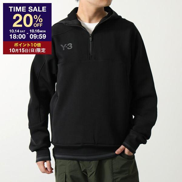 Y-3 ワイスリー パーカー LOGO HALF-ZIP HOODIE HM5037 メンズ Y-3 ワイスリー パーカー LOGO HALF-ZIP HOODIE HM5037 メンズ
