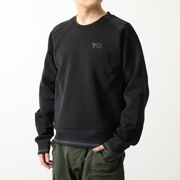 ワイスリー Y-3 スウェット シャツ LOGO CREW 長袖 HM5036 ブラック Y-3 ワイスリー スウェットシャツ LOGO CREW SWEATSHIRT HM5036 メンズ
