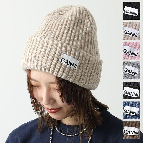 GANNI ガニー ニット帽 Structured Rib Beanie A4429 A6051 GANNI ガニー ニット帽 Structured Rib Beanie A4429 A6051