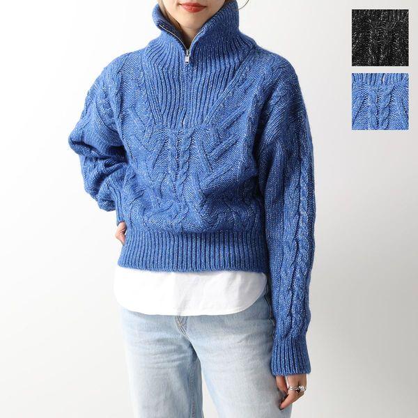 GANNI ガニー ニット K1771 2593 レディース ハーフジップ ハイネック 
