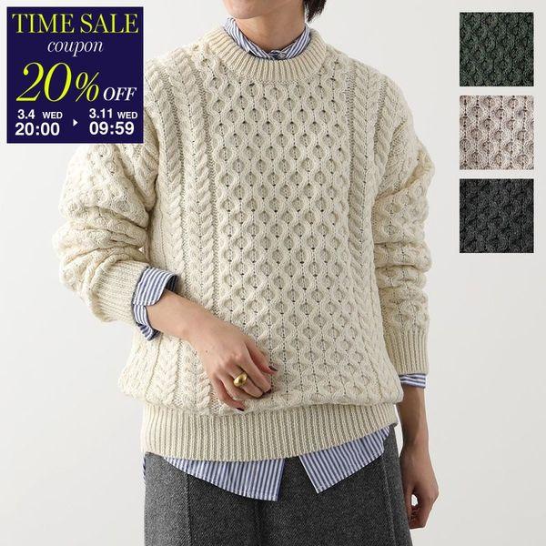 Aran Crafts アランクラフト アランセーター Merino crew neck sweater