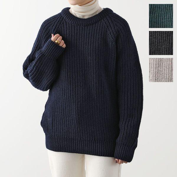 aran crafts(アランクラフト) レディース トップス ニット・セーター アランクラフト Aran Crafts クルーネック ウールニット セーター
