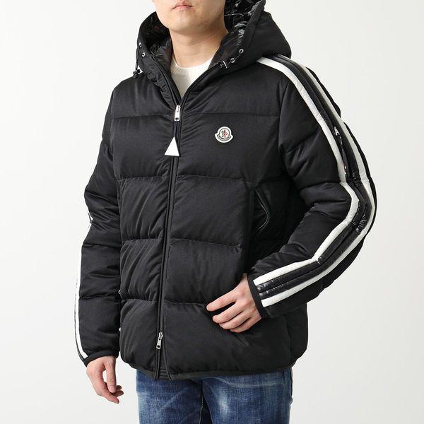 MONCLER モンクレール ダウンジャケット SANBESAN スリーブライン 1A00237 899RX メンズ フード付き アイコンパッチ 999