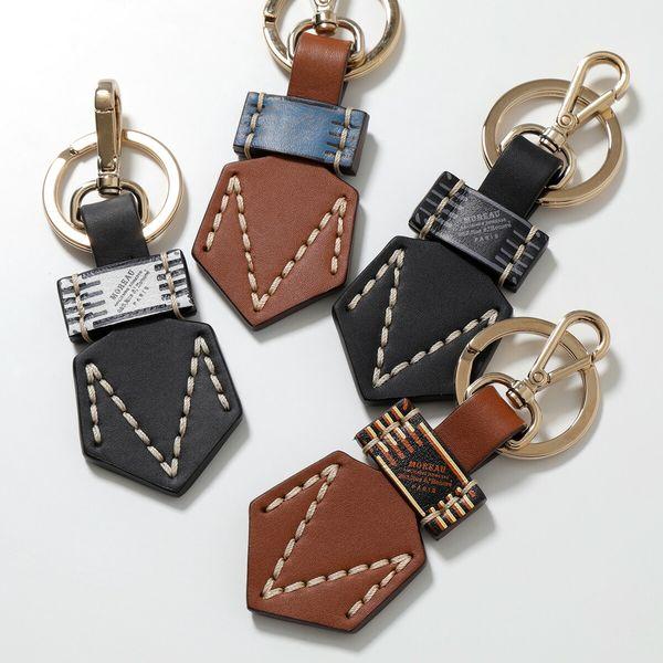 MOREAU PARIS モローパリ キーリング PORTE CLES/MM メンズ レザー M 