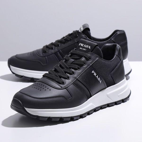 PRADA プラダ スニーカー PRAX 1 プラックス01 4E3571 3L3F F0002 メンズ ローカットシューズ レースアップ ロゴ 靴  NERO