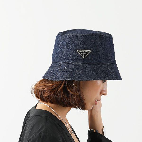 PRADA（プラダ） バケットハット 1HC137 AJ6 F0008 レディース デニム