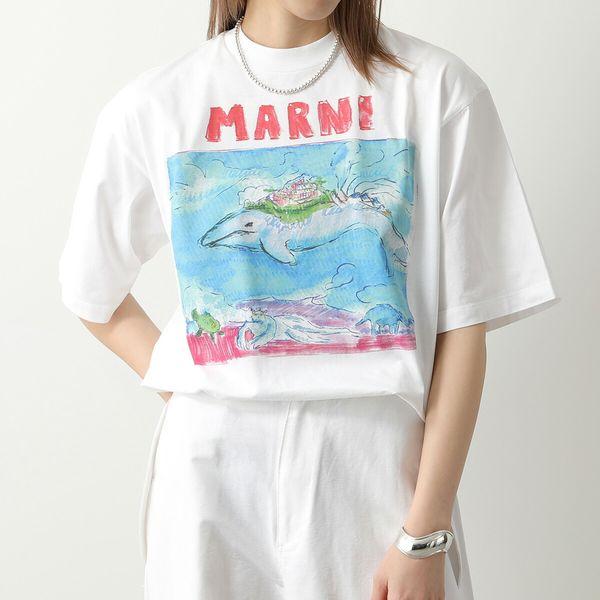 ミニー❣️ FujiiKaze2025NATourポテチTシャツグリーンL MARNI マルニ Tシャツ THJE0263P5 USCU95 プリント ミドル