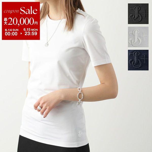 JIL SANDER 半袖 Tシャツ 刺繍 ホワイト S JIL SANDER（ジルサンダー） JIL SANDER+ プラス 半袖 Tシャツ