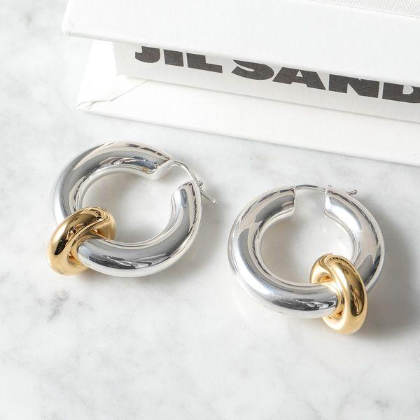 JIL SANDER ジルサンダー フープピアス EMBRACE EARRINGS JIL SANDER ジルサンダー フープピアス EMBRACE EARRINGS