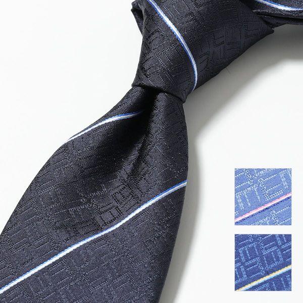 新品 ダンヒル dunhill ネクタイ トリ カラー ストライプ シルクタイ グレー/ネイビー dunhill（ダンヒル） ネクタイ DU21RPTW1D0 メンズ シルク ロゴ