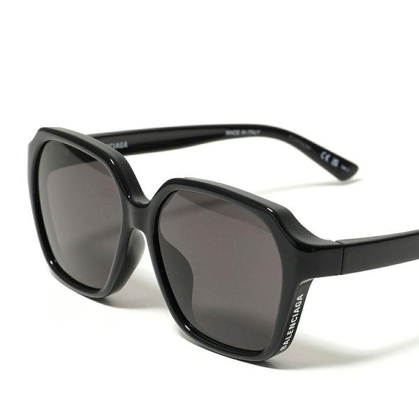 BALENCIAGA ブラックグレースクエアサングラスBB0153SA BALENCIAGA（バレンシアガ） サングラス 0153SA メンズ メガネ